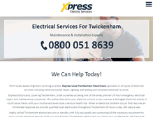 Tablet Screenshot of electricianstwickenham.co.uk